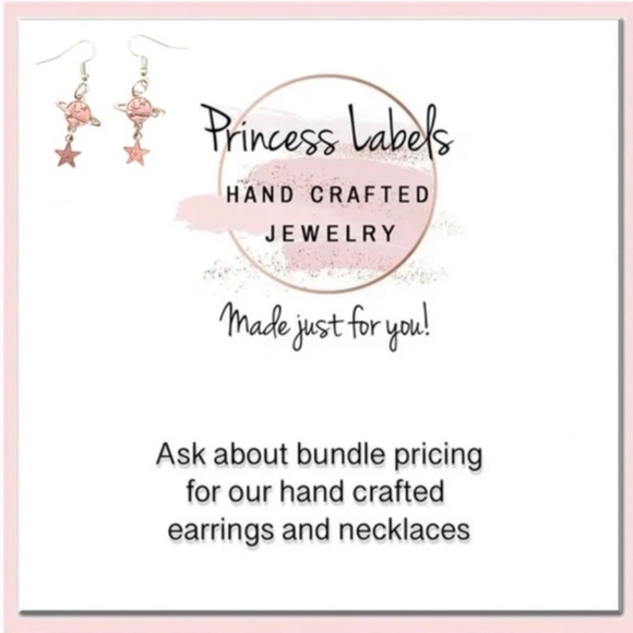 Hand Crafted Drop Earrings Repurposed Guitar Picks Iridescent Neon Flamingo NIP - Picture 9 of 9